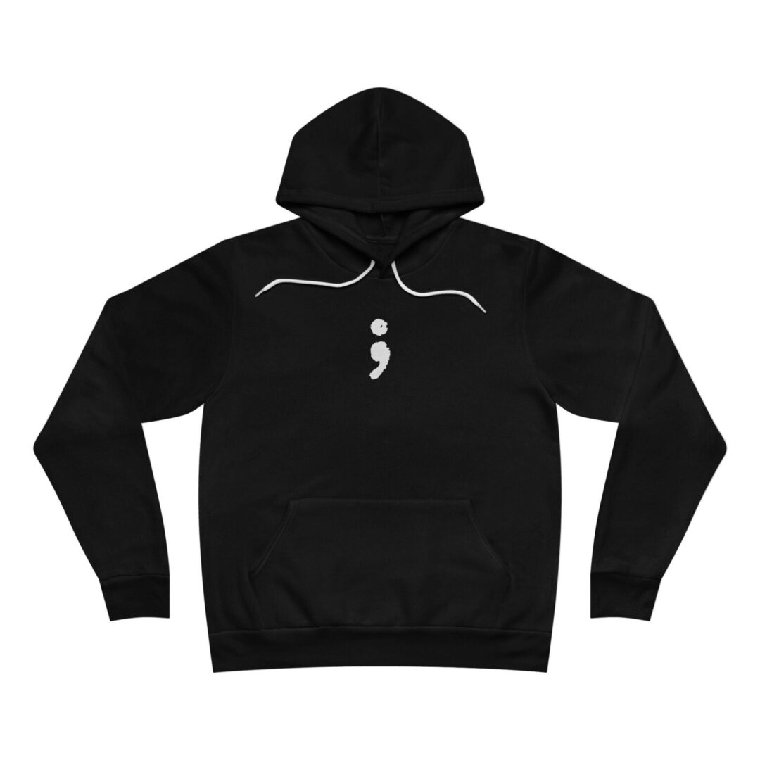 semicolon / keep going unisex hoodie