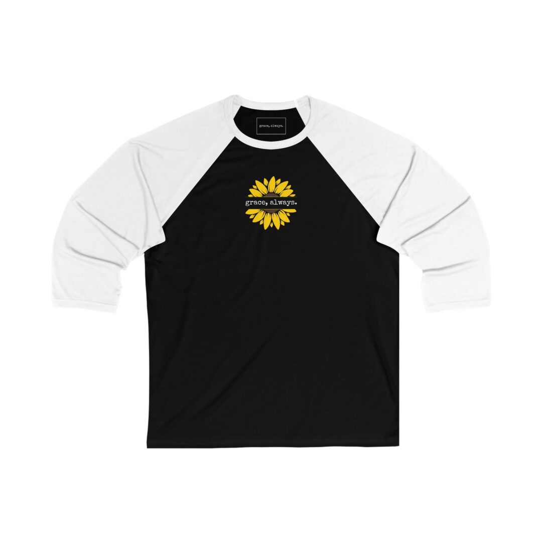 sunflower unisex 3/4 sleeve baseball tee - Image 3