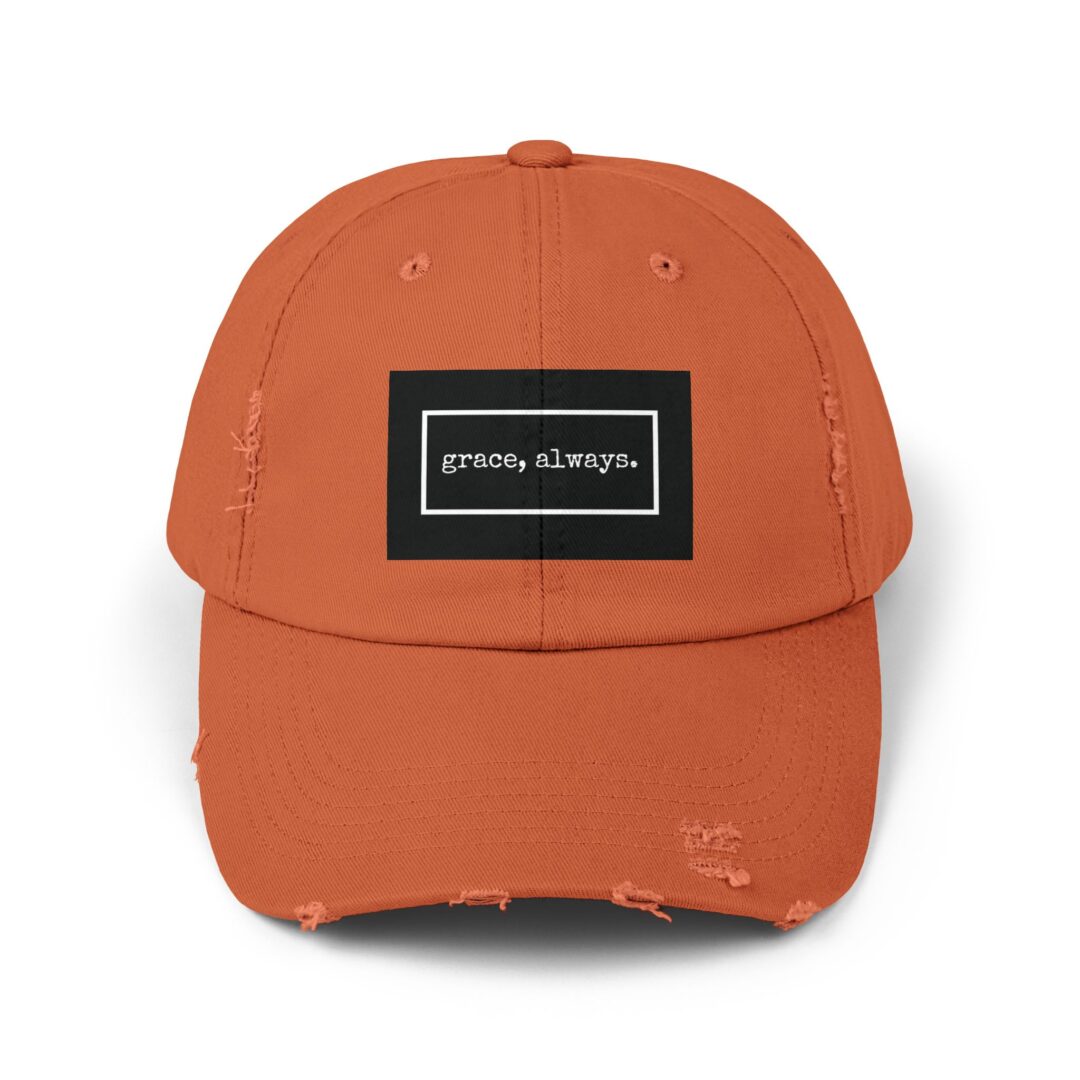 grace, always. distressed baseball cap - Image 8