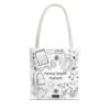 sketched design tote bag