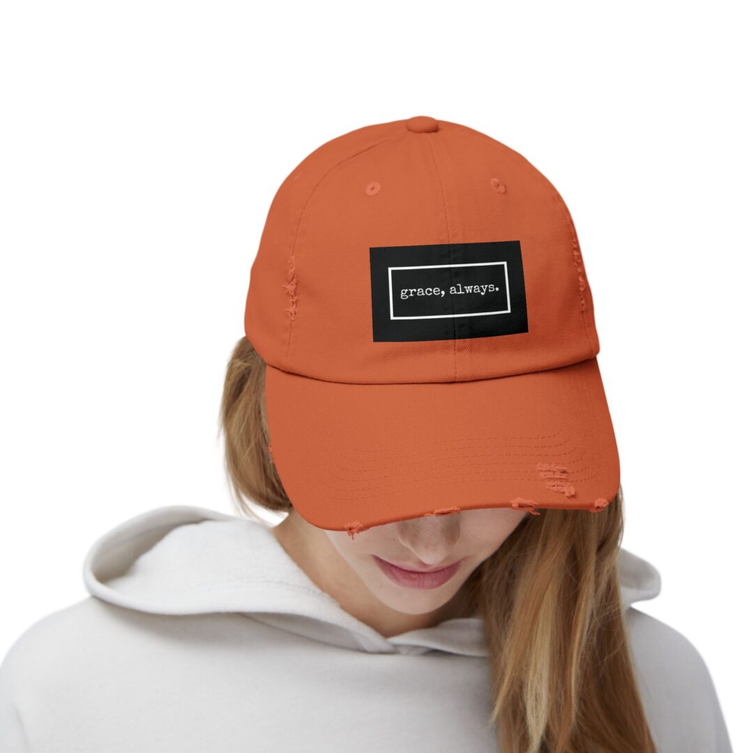 grace, always. distressed baseball cap - Image 10