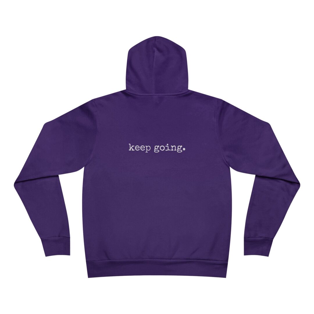 semicolon / keep going unisex hoodie - Image 16