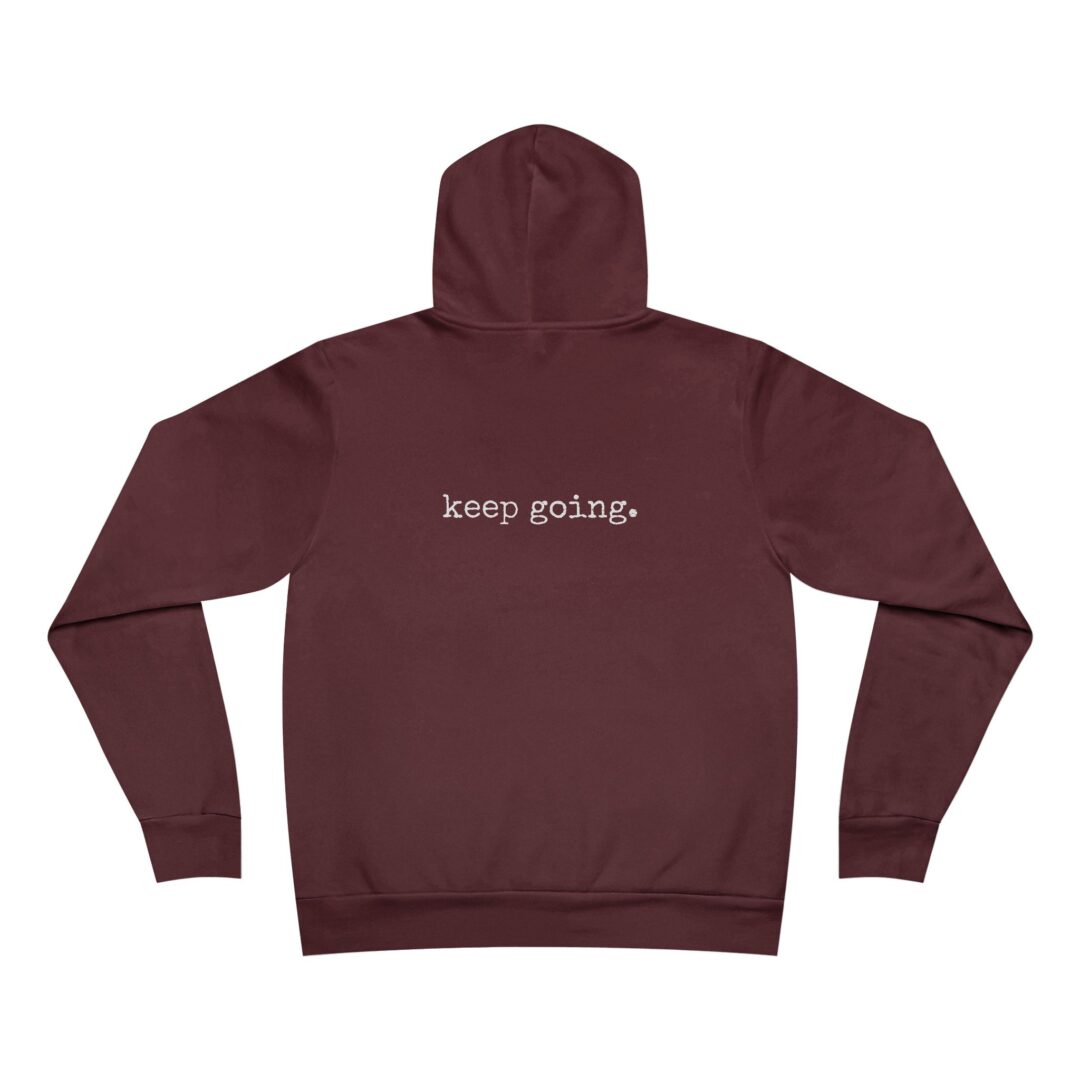 semicolon / keep going unisex hoodie - Image 18