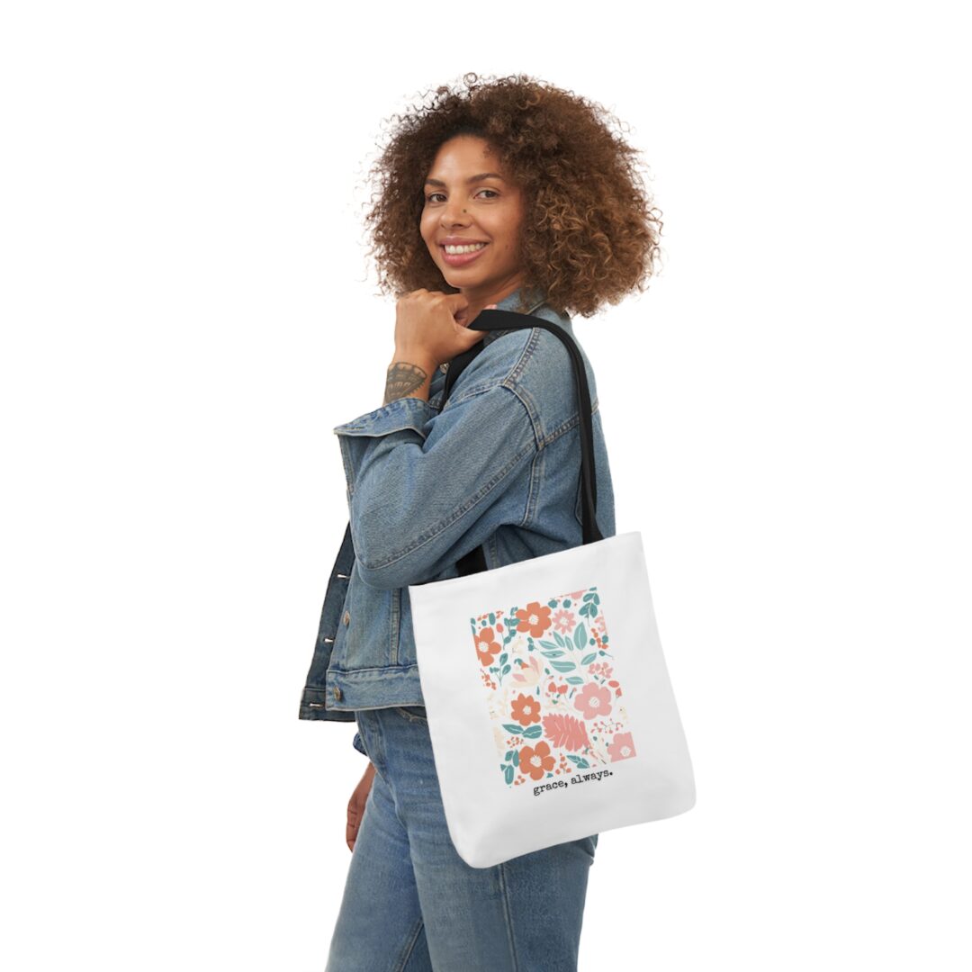 boho floral grace, always. tote bag - Image 12