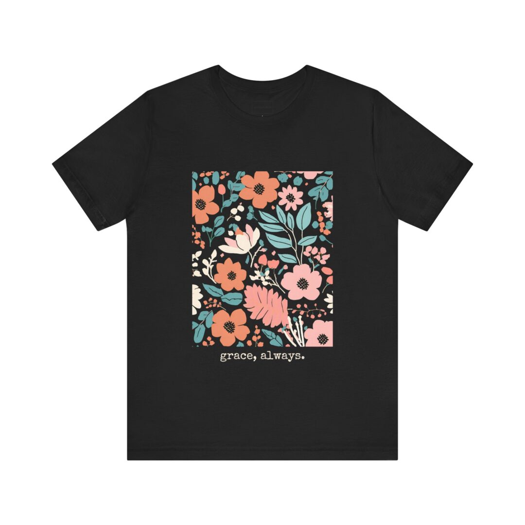 boho floral grace, always. tee - Image 4