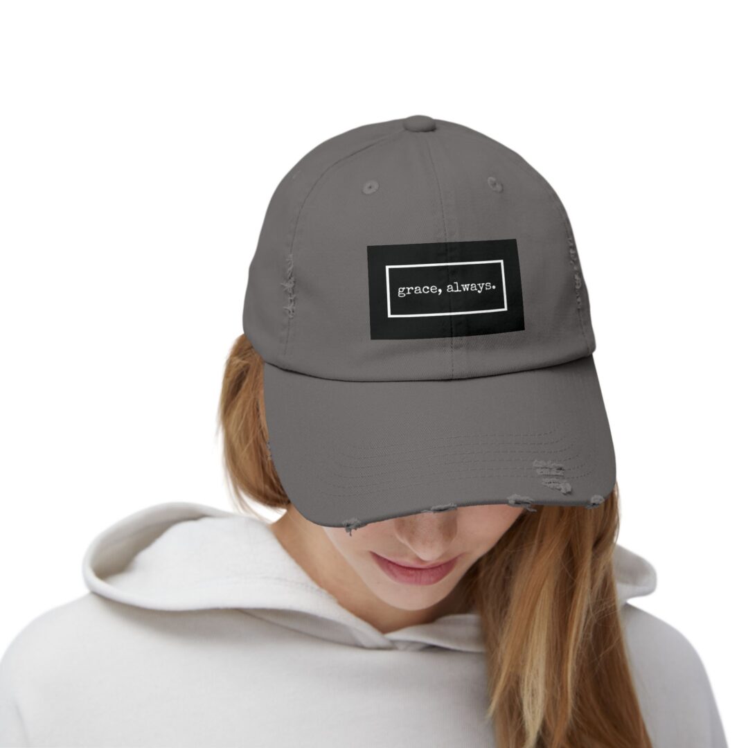 grace, always. distressed baseball cap - Image 19