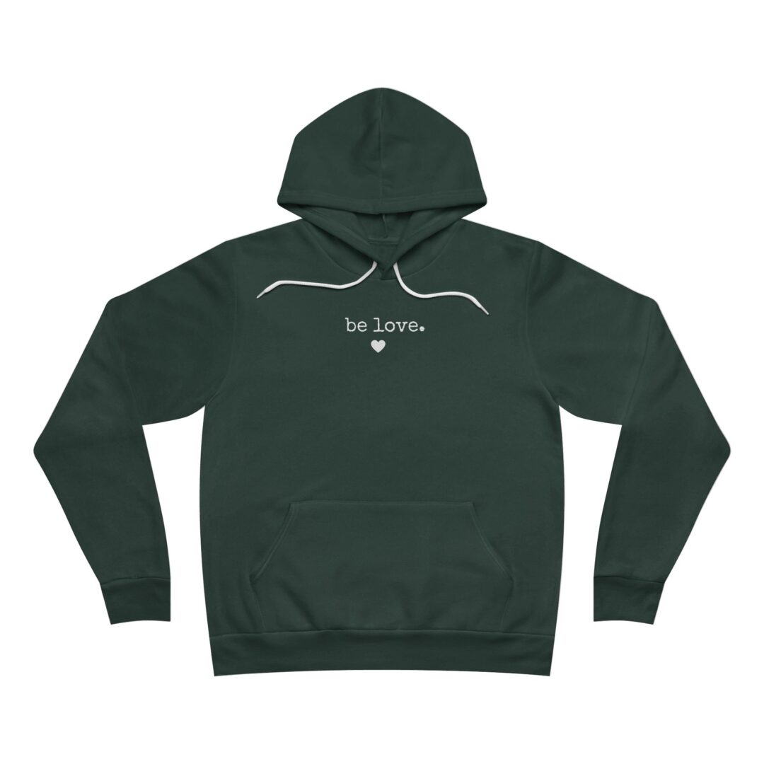 be love. with a heart hoodie - Image 7