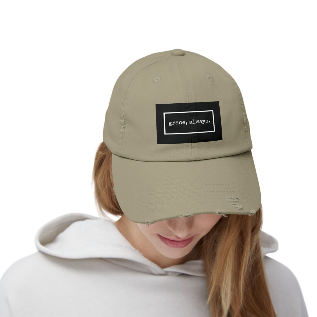 grace, always. distressed baseball cap - Image 13