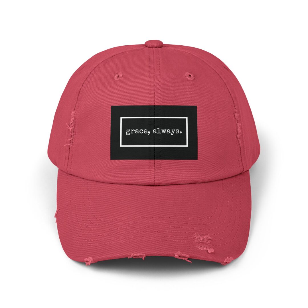 grace, always. distressed baseball cap - Image 23