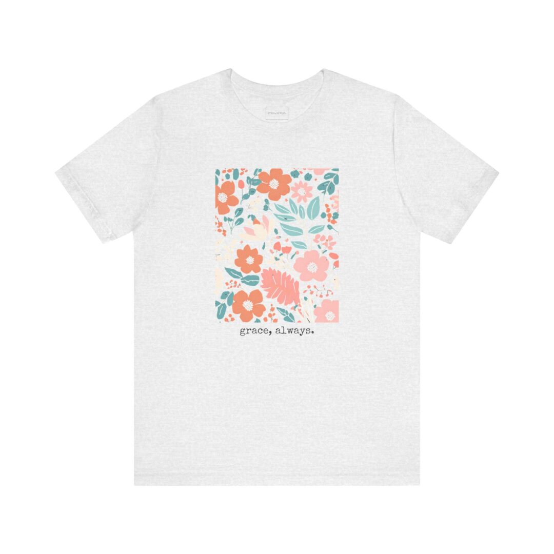 boho floral grace, always. tee - Image 3