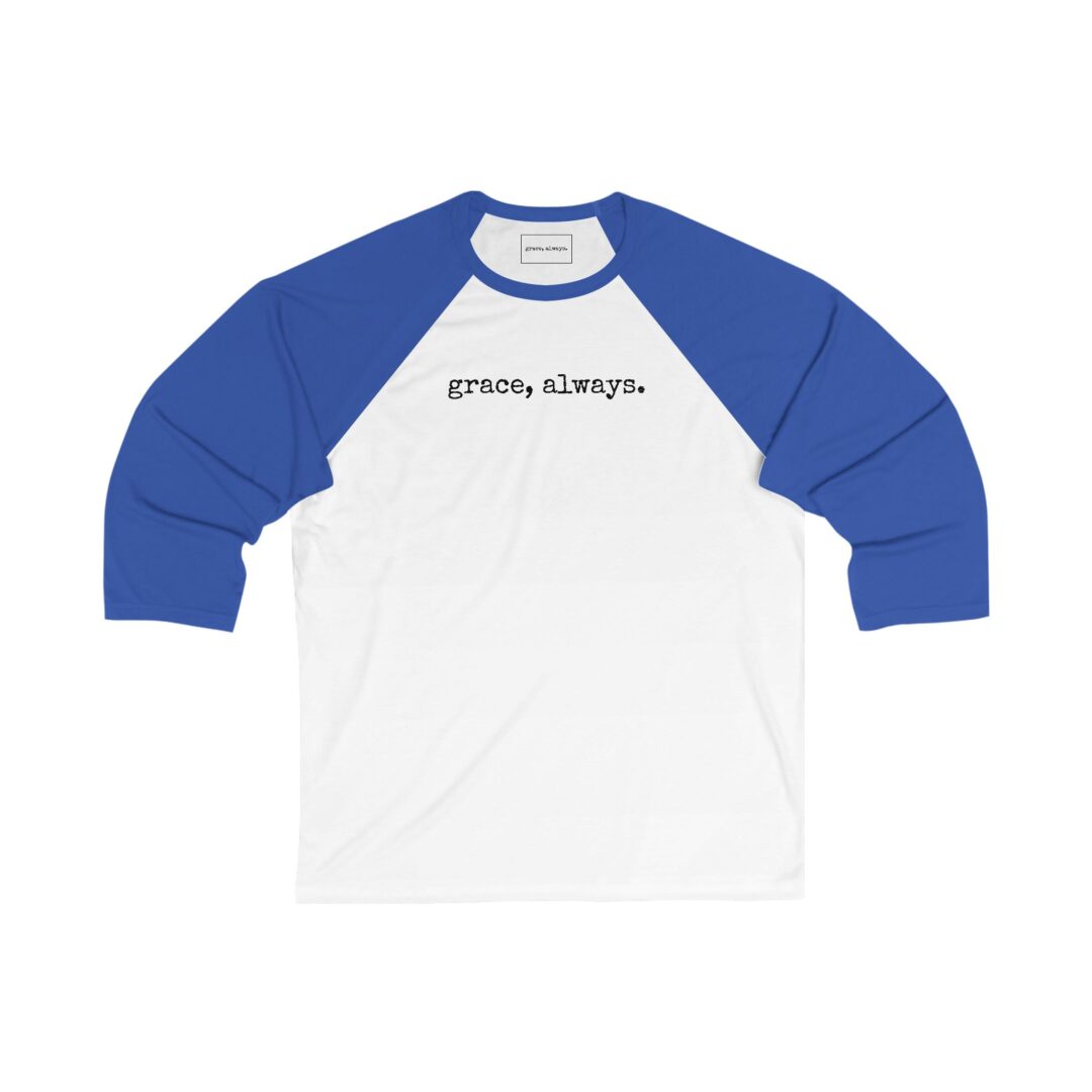 grace, always. 3/4 sleeve baseball tee - Image 8