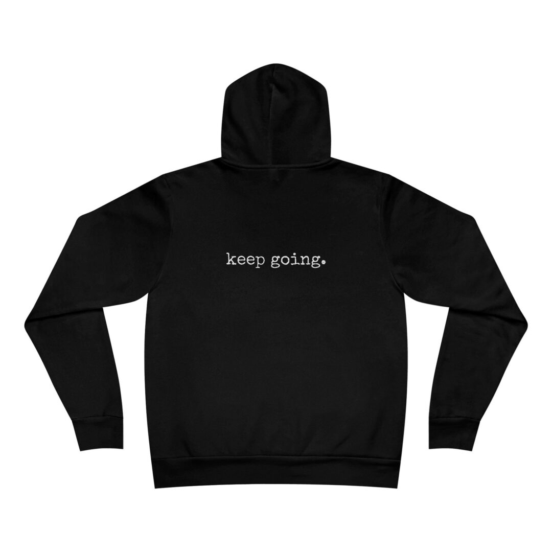 semicolon / keep going unisex hoodie - Image 4