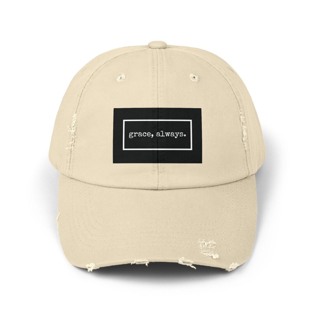 grace, always. distressed baseball cap - Image 2