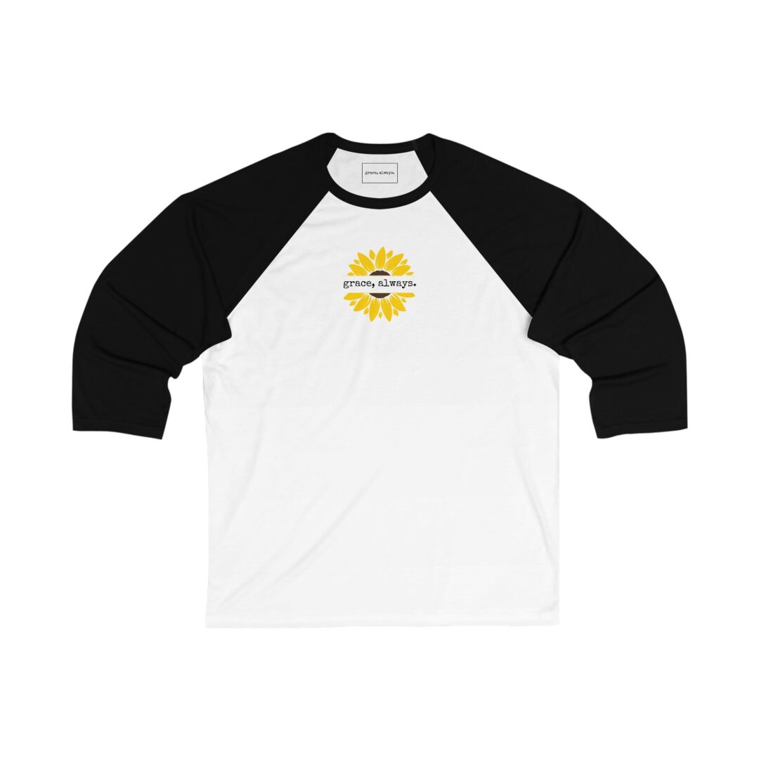 sunflower unisex 3/4 sleeve baseball tee - Image 4