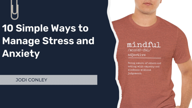 Manage Stress and Anxiety