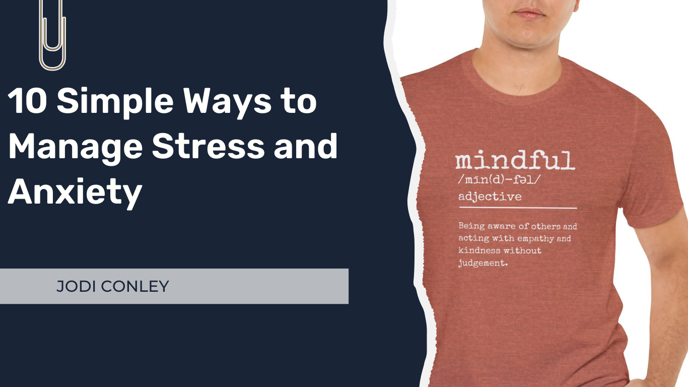 Manage Stress and Anxiety